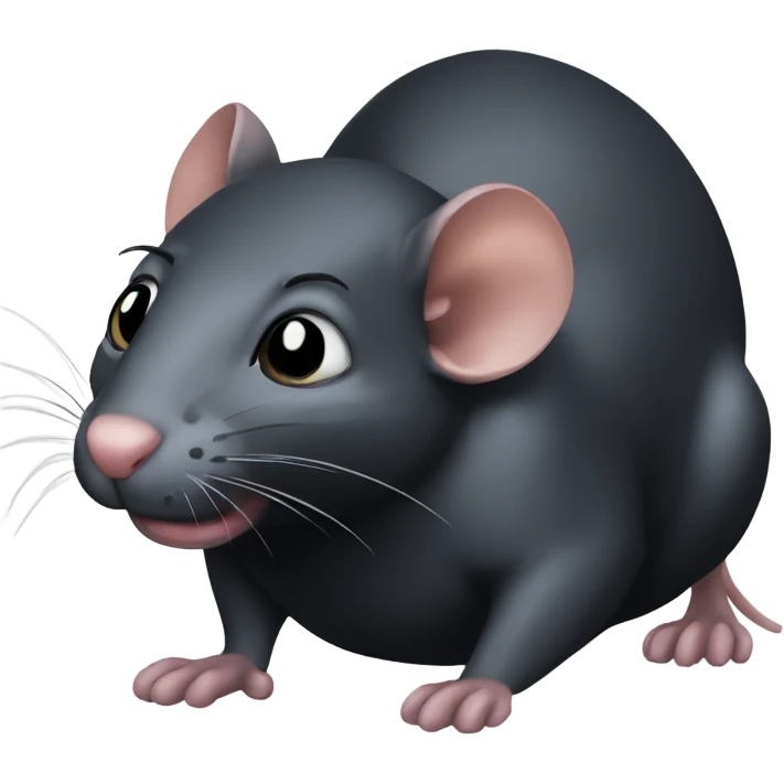 Black rat emoji