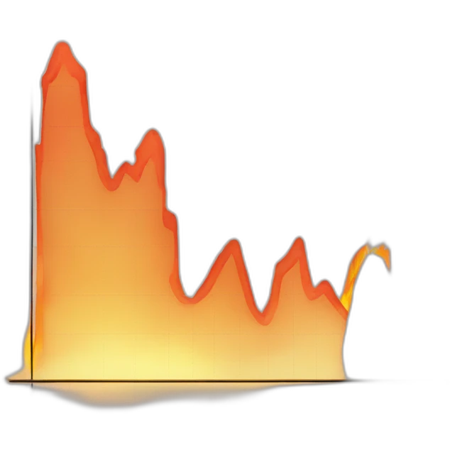 stock chart on fire emoji