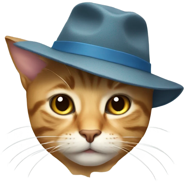 Cat wearing a hat emoji