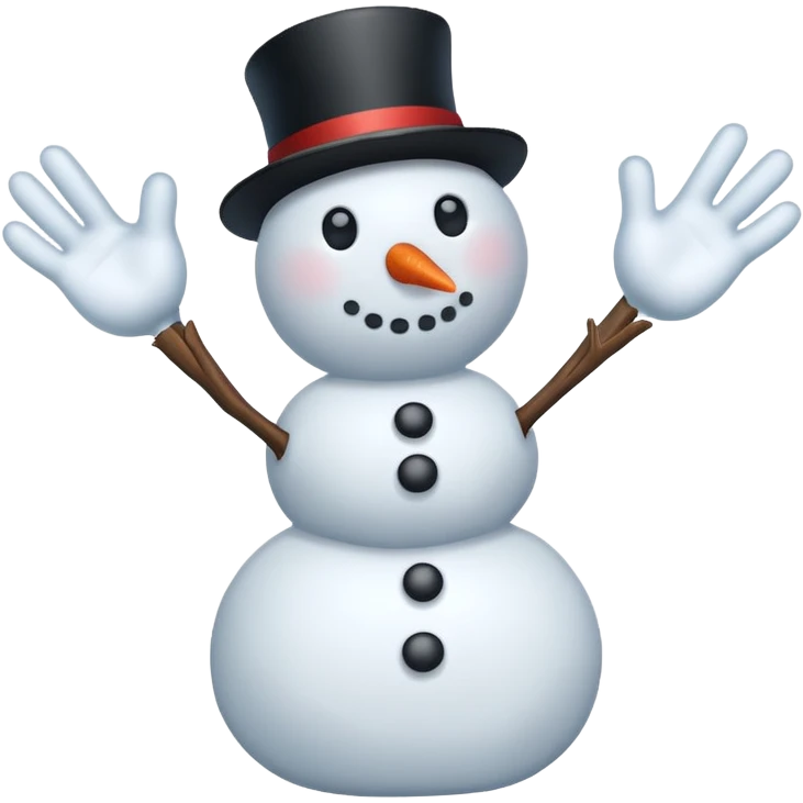 snowman hands only emoji