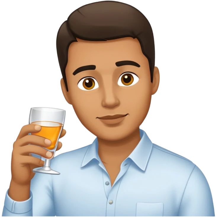 Man drink vodka  emoji