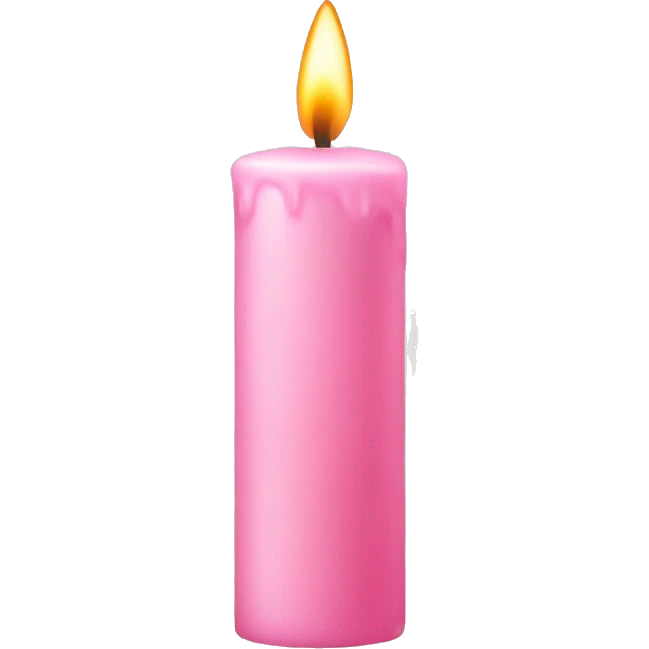 light pink candle emoji