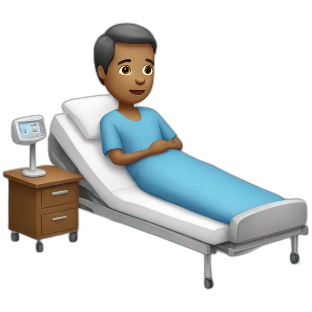 patient qui lit  emoji