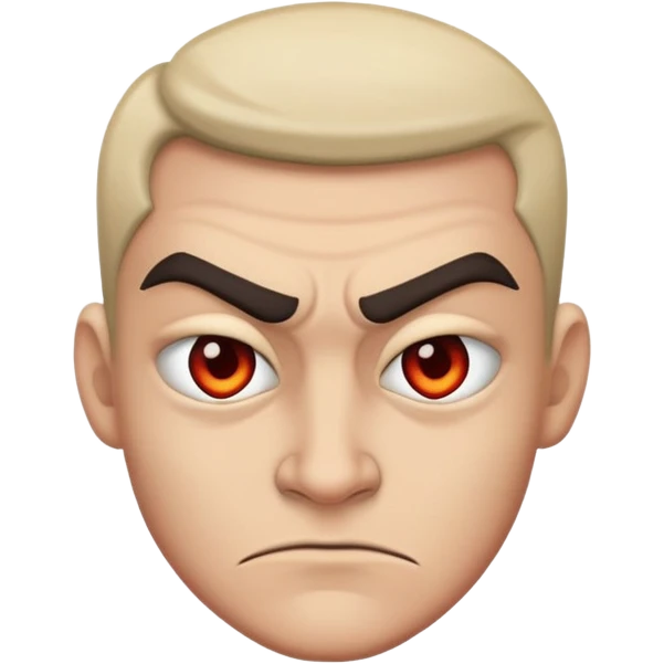 A mean side eye going left with a evil smirk emoji