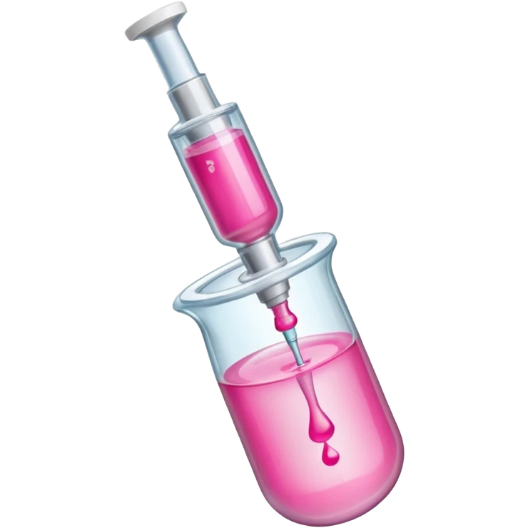Injeção rosa emoji