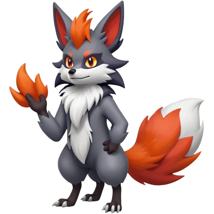 Braixen-Zoroark-hybrid-creature emoji