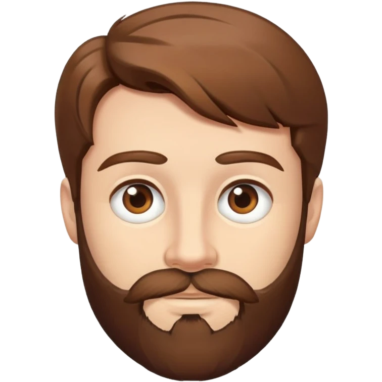 Man with brown hair and a beard emoji