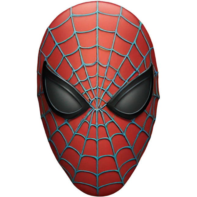 Face shot of spidermans mask emoji