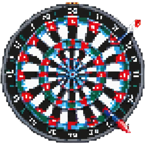 dartboard with darts emoji