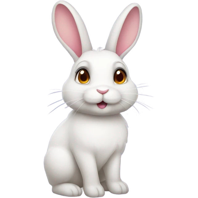 Bunny with heart eyes emoji