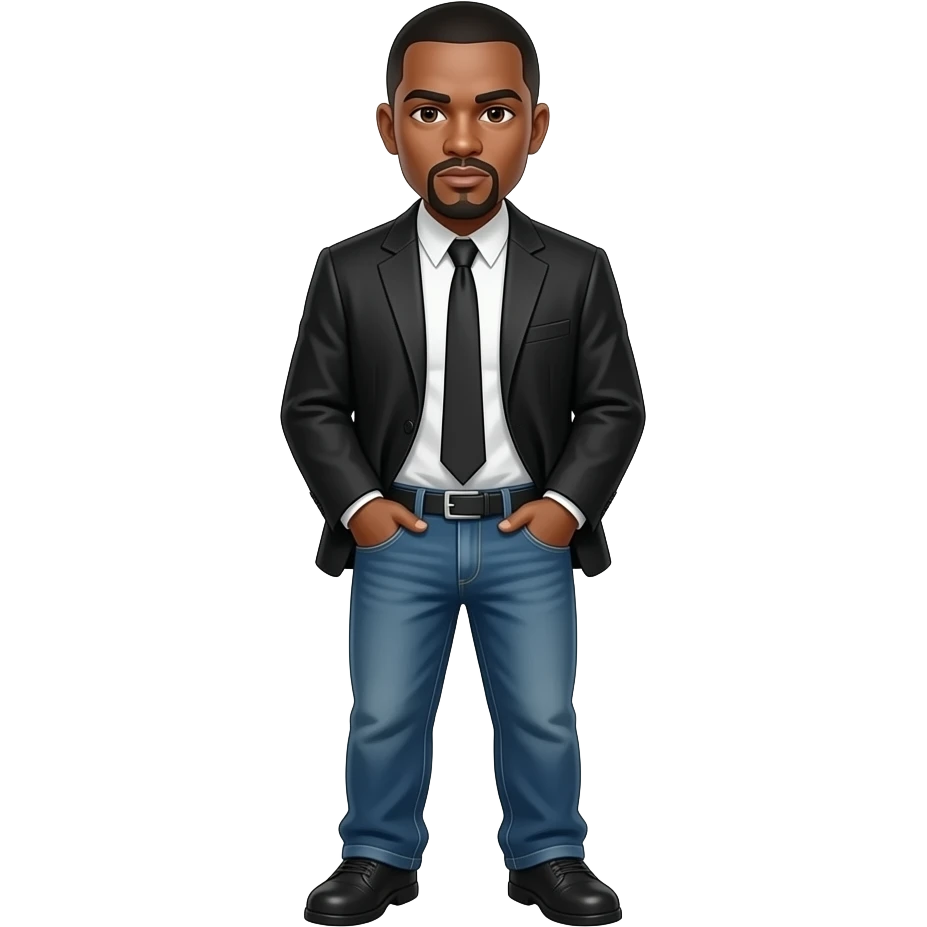 A gangster with pants that are sagging emoji