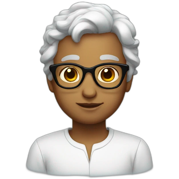 Angel with glasses emoji