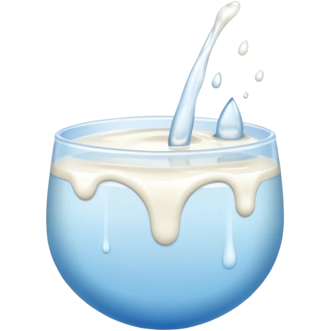 White liquid emoji