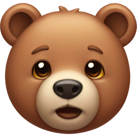 blushing bear emoji