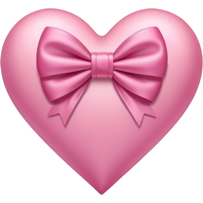 A pink heart with bow emoji