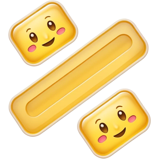 two or three rectangular wax strips, slightly overlapped, soft white paper or fabric backing, visible translucent yellowish wax layer in the center, clean rounded edges, single-use beauty care, soft lighting, subtle shadows, emoji scale emoji