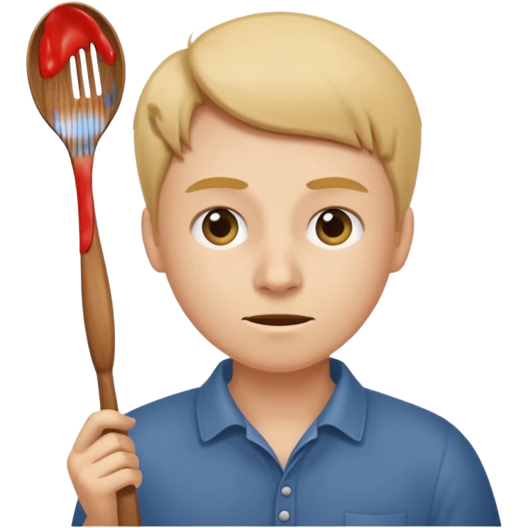 smacking a butt with a wooden spoon emoji