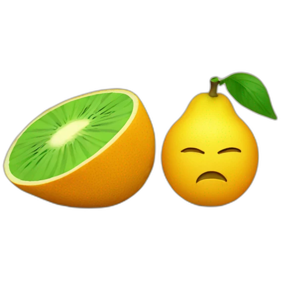 fruit and bitcoin emoji