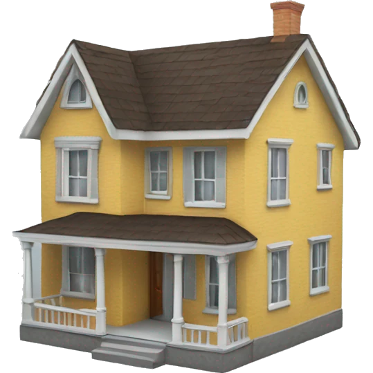 a 3d house emoji