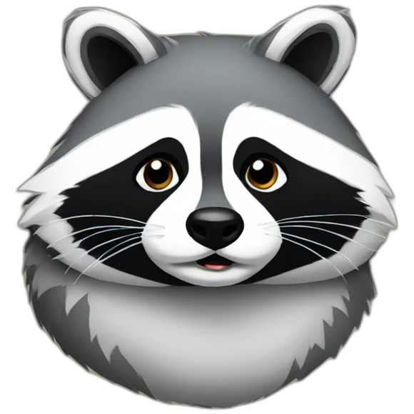 Fat raccoon emoji