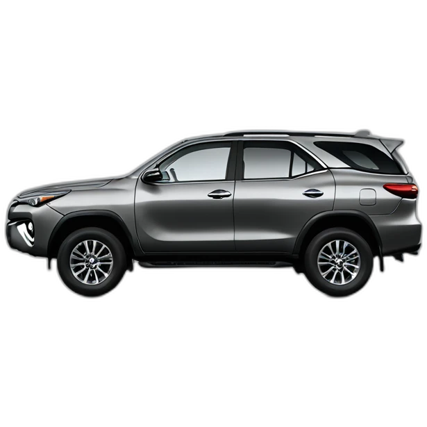car-model-toyota-fortuner-2012-grey-with-black-man-driving emoji