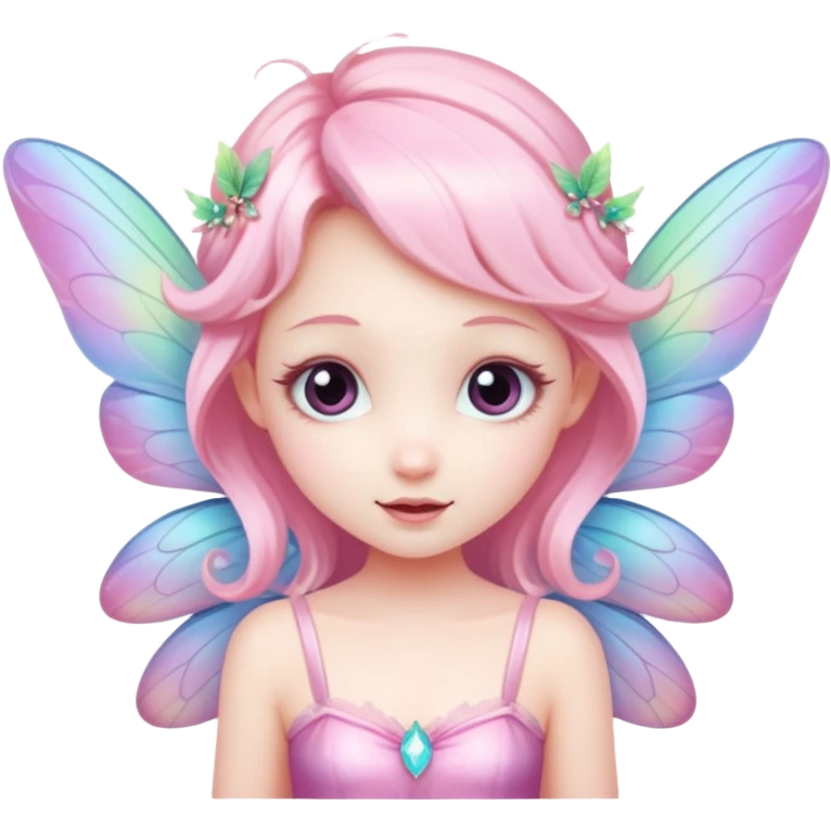 little pink fairy emoji