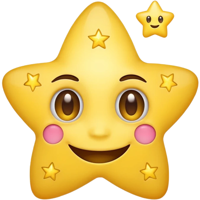 Smiling emoji with star eyes emoji