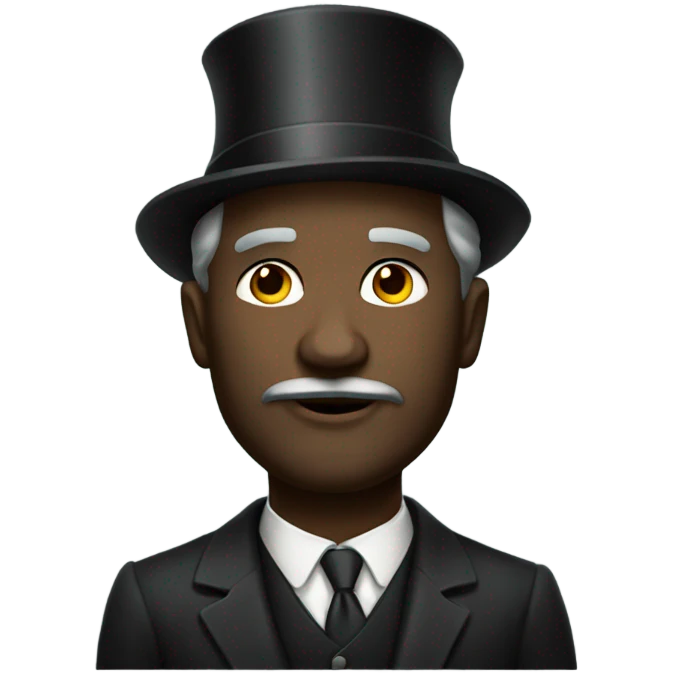 dark rich man old money emoji