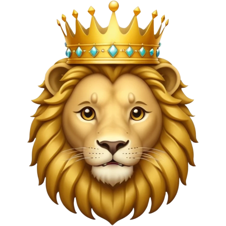 Lion with crown  emoji