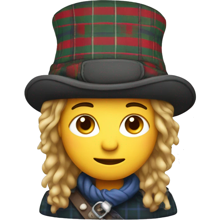 Scotsman with tartan tammy hat emoji