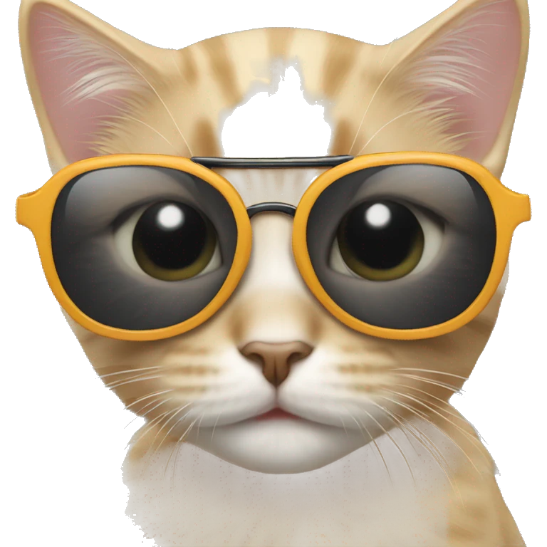 Kitten wearing sunglasses  emoji