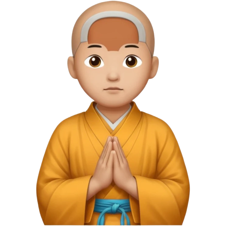 Chinese monk praying  emoji