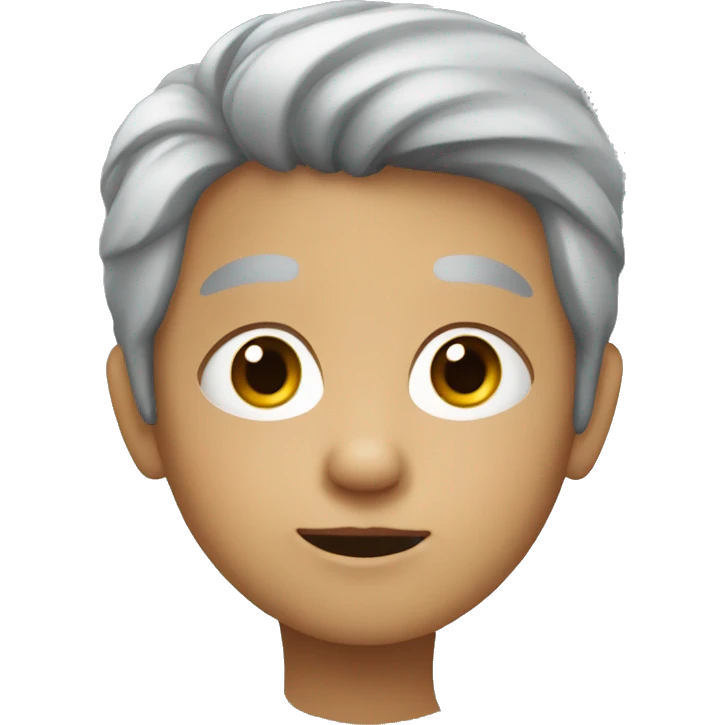 gray haired child emoji