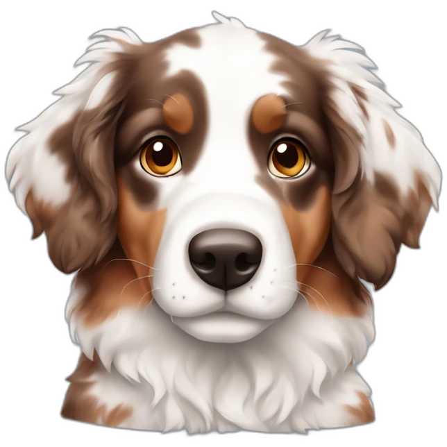 red merle aussie puppy emoji