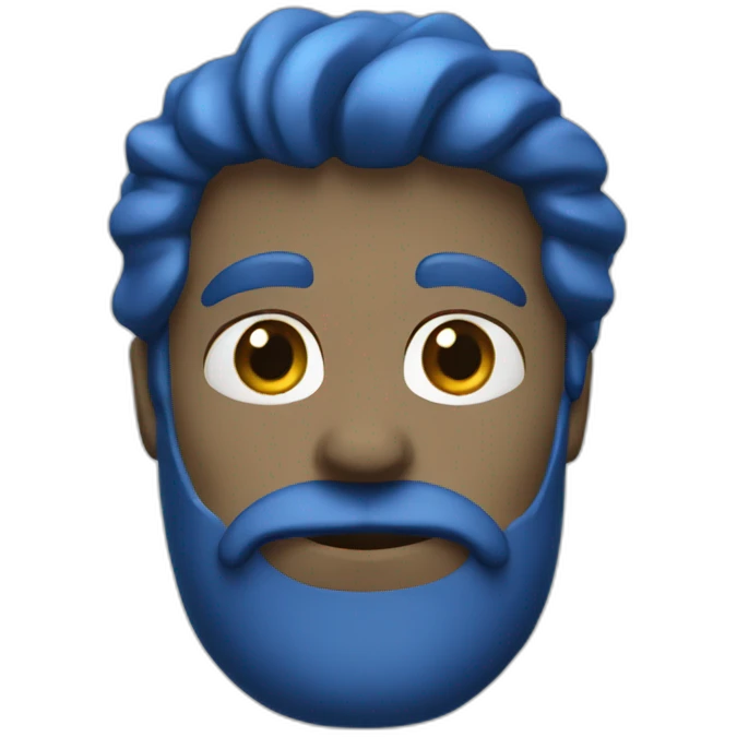 Élément bleu emoji