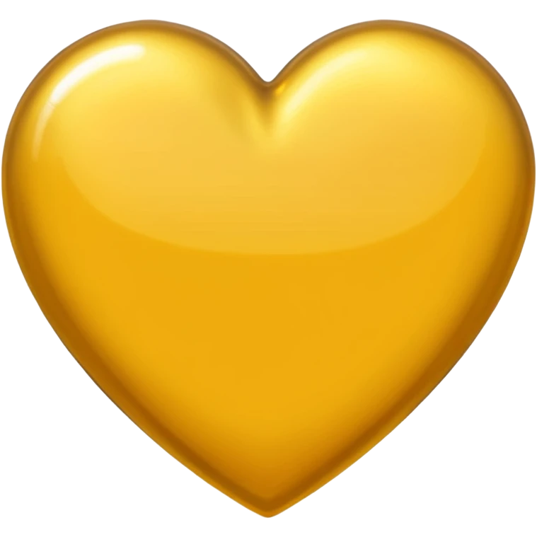 Golden yellow heart emoji