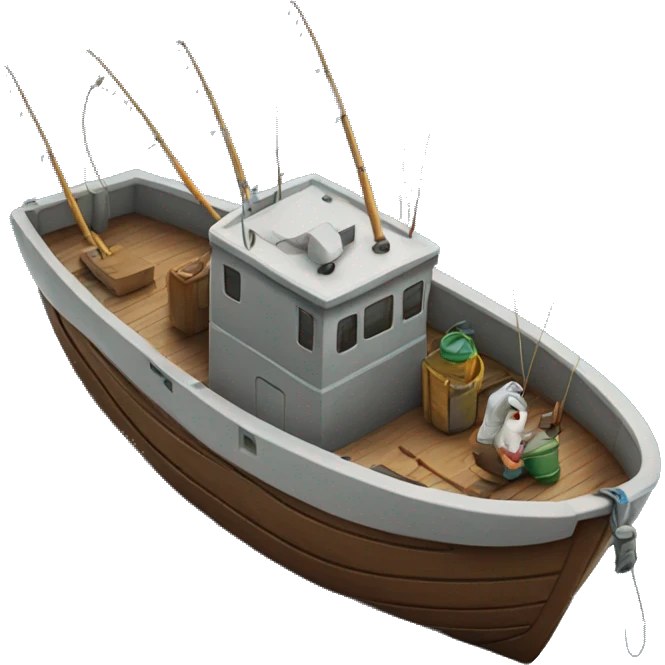 Boat fishing emoji