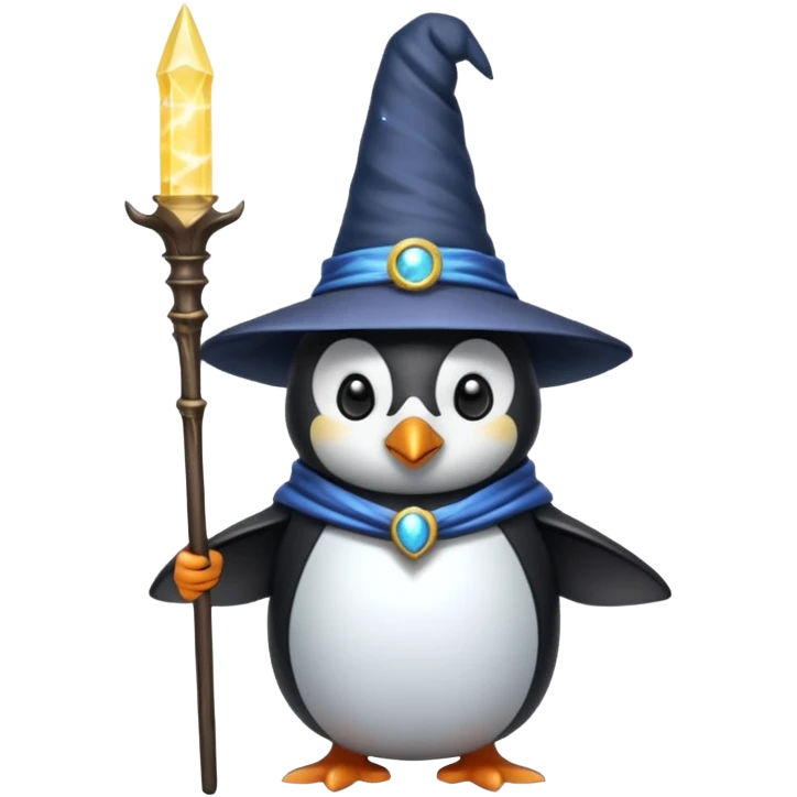 Penguin Wizard emoji