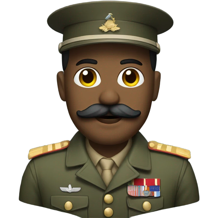 Soldier with a mustache emoji