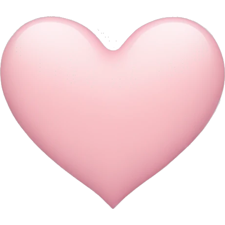 pastel pink small heart emoji