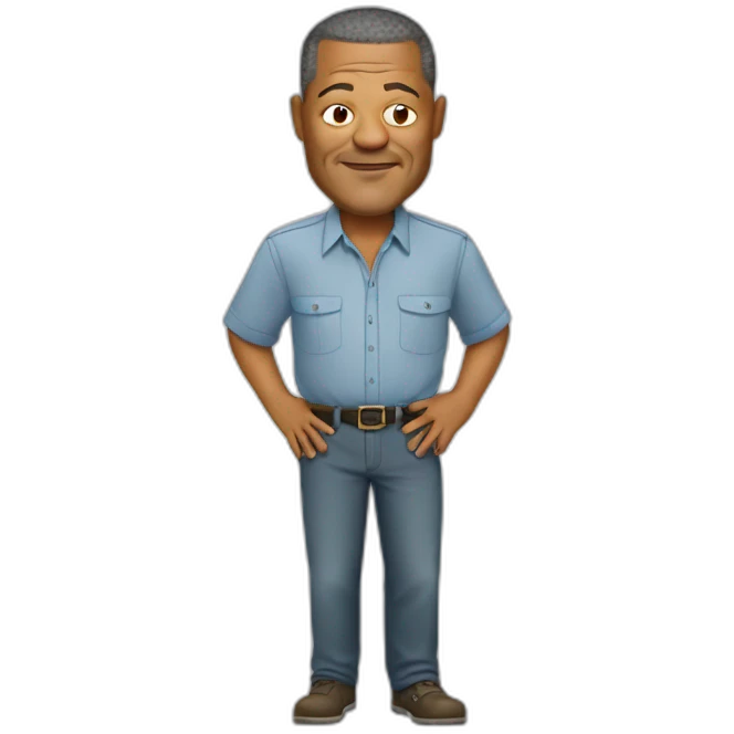 laurence-fishburne cartoon wearing shirt emoji