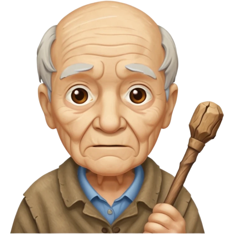old people stick emoji