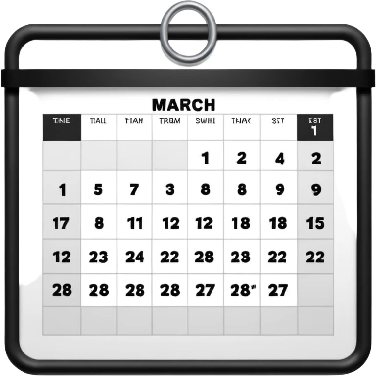 fecha 1 de marzo emoji