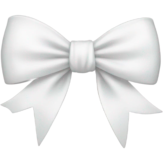 White bow emoji