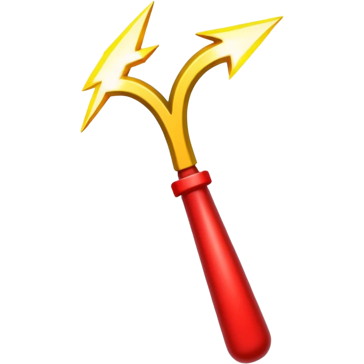 a red lightning emoji