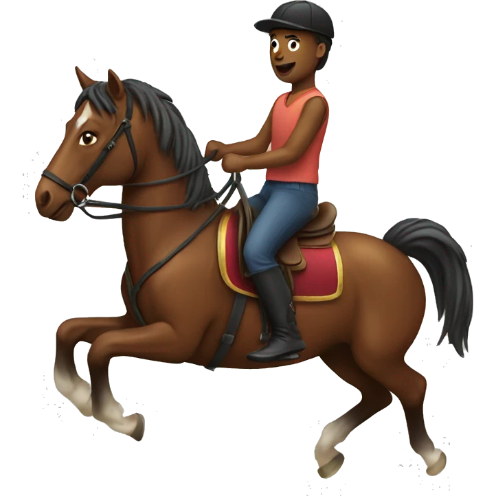 Riding a horse emoji