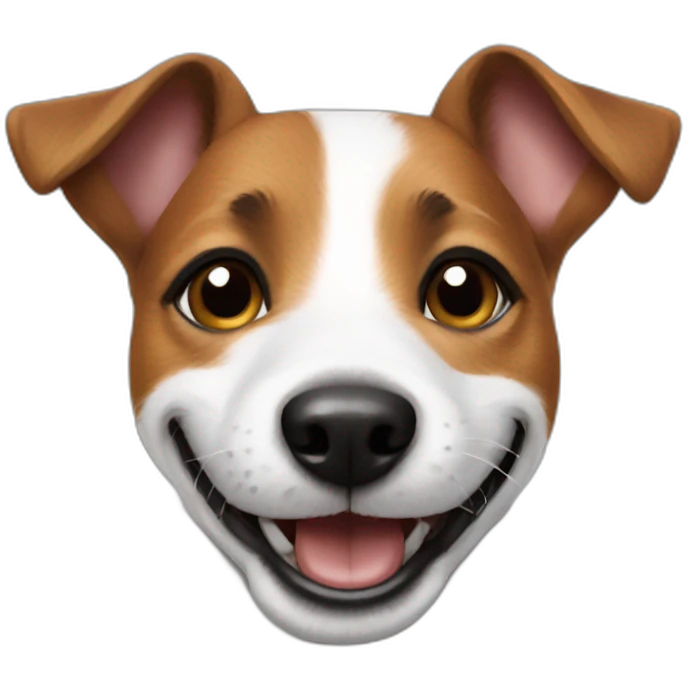 Jack Russel terrier smile emoji