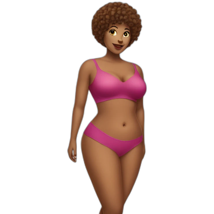 bold curves woman emoji