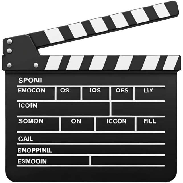 film clapperboard emoji