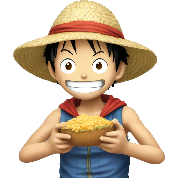 luffy eating emoji